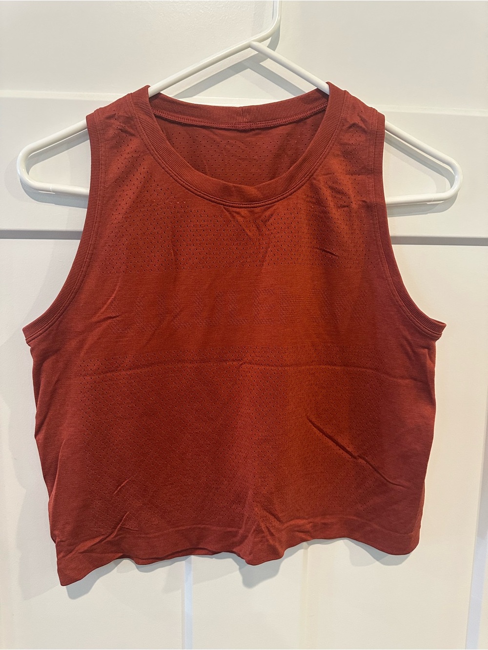 lululemon athletica Rust Red Athletic Sleeveless Tank